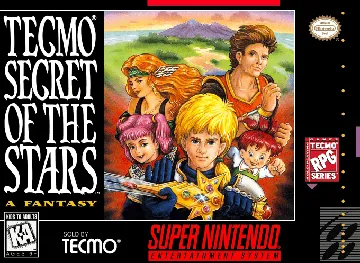 Tecmo Secret of the Stars (USA) (Beta) box cover front